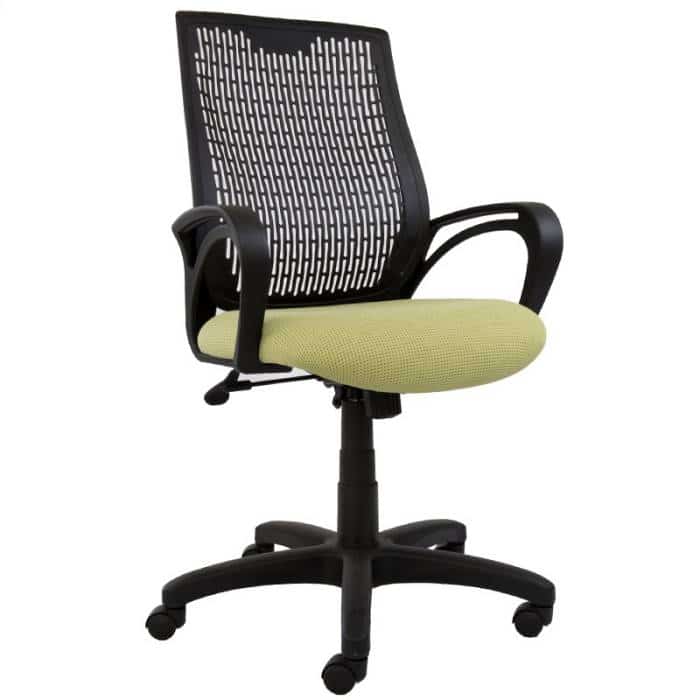Carla Office Chair, BD Light Green Fabric