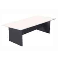 Function Meeting Table, Natural White and Ironstone Colours