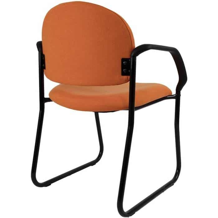 Keppel Sled Frame Visitor Chair with Arms, Rear View