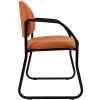 Keppel Sled Frame Visitor Chair with Arms, Side View