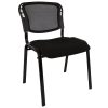 Macleay Mesh Back Visitor Chair, SF Black Fabric Seat