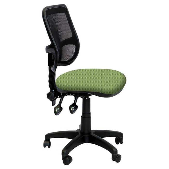 Stradbroke High Mesh Back Task Chair, BD Light Green Seat Fabric