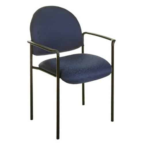 Lincoln Chair, with Arms, Blue Fabric