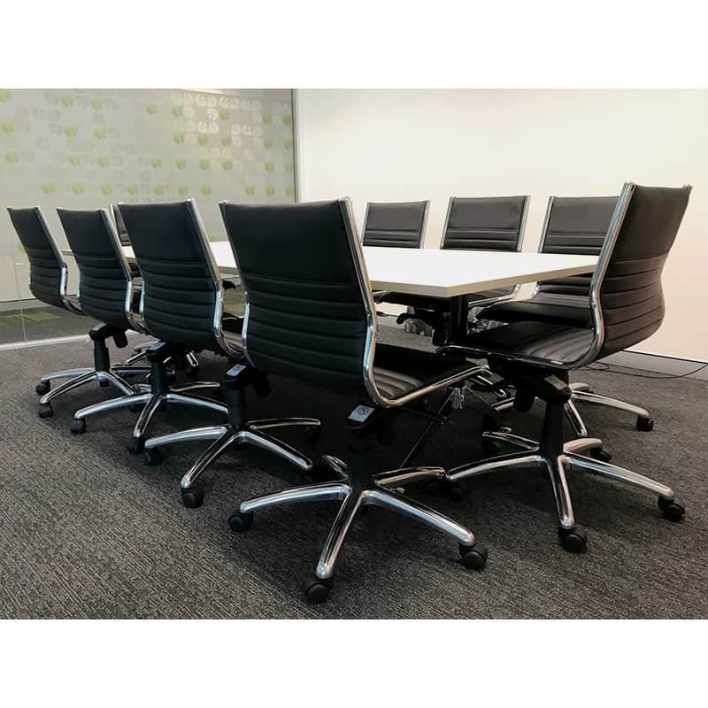 Tessa Meeting Table And 10 Aria Chair Package