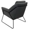 Arrow Chair, Charcoal, Rear View