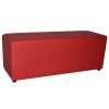 Large red ottoman
