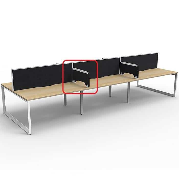 Integral Desk Dividers, Black