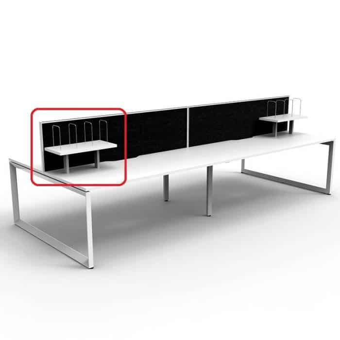 Integral Desk Mounted Shelf