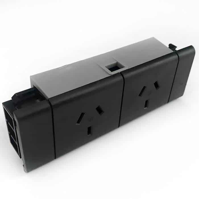 Energy Panel Mounted Bracket, with 2 Power Outlets Complete