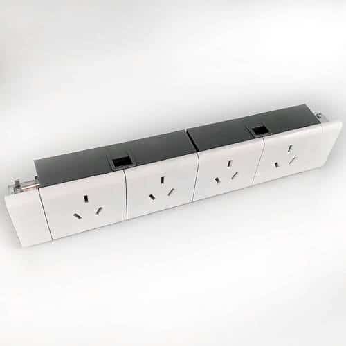 Energy Panel Mounted Bracket, with 4 Power Outlets Complete
