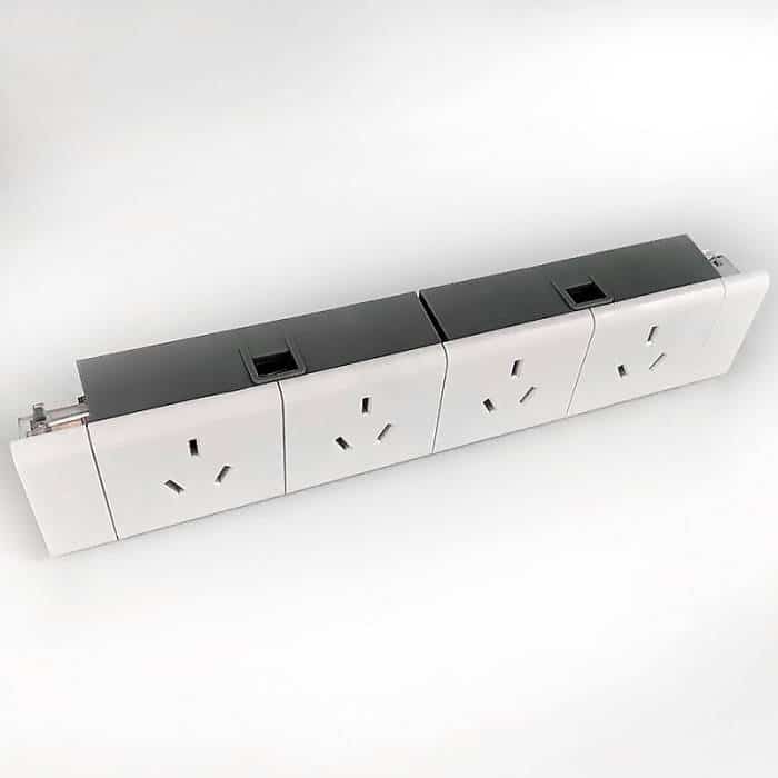 Energy Panel Mounted Bracket, with 4 Power Outlets Complete