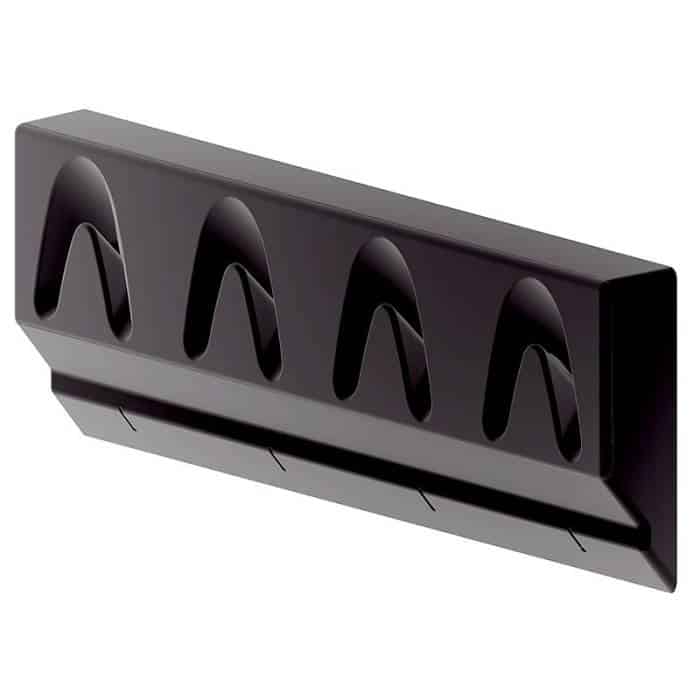 FLUSH Coat and Bag Hooks, Black