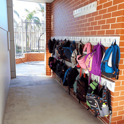 school bag storage