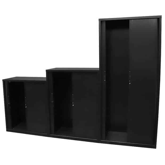 Super Strong Tambour Door Cabinets, Open