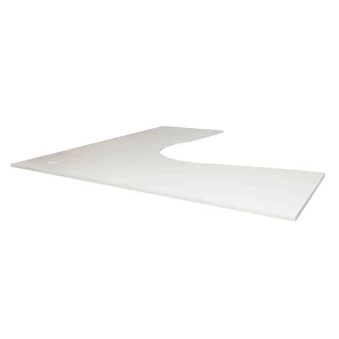 Natural White Corner Desk Top