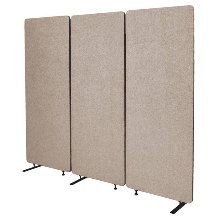 Zippy Set of 3 Screen Dividers, Sand Colour