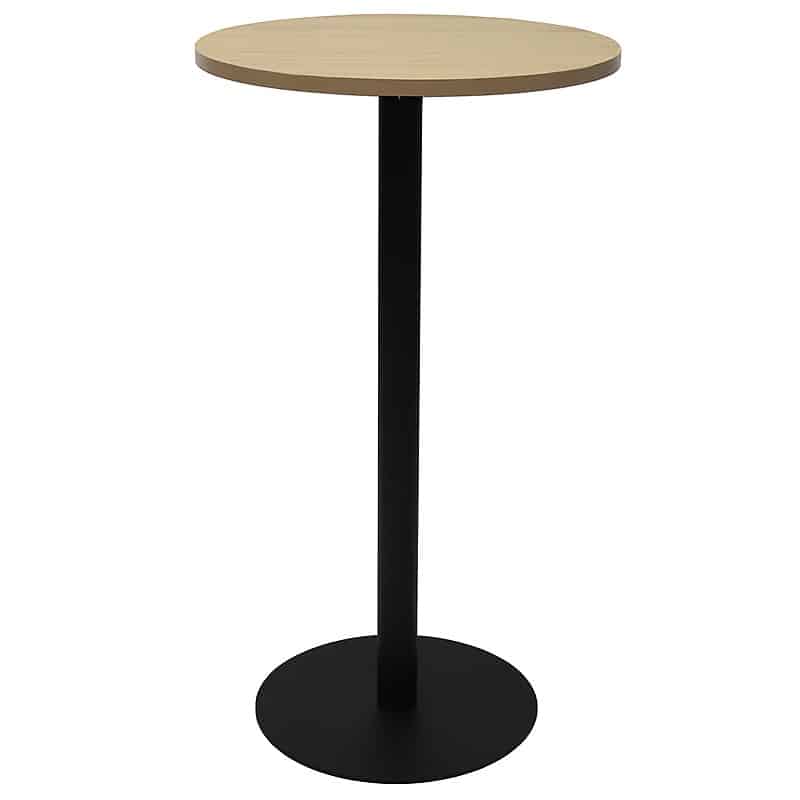 Stacey Round High Table Black Disc, Round High Table