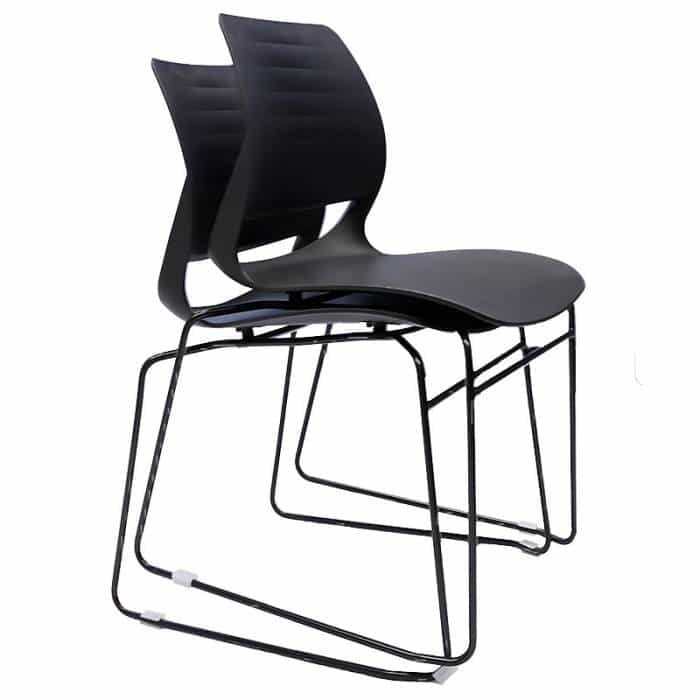 Cinta Chair, Black, Stacking