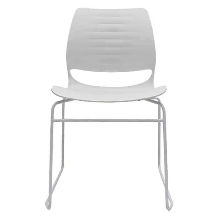 Cinta Chair, White, Front View