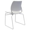 Cinta Chair, White, Rear Angle View