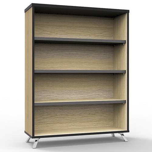 Elite Bookcase, Natural Oak, 1200mm High