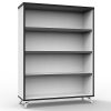 Elite Bookcase, Natural White, 1200mm High