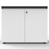 Elite Hinged Door Credenza, Natural White, 900mm w x 600mm d x 730mm h