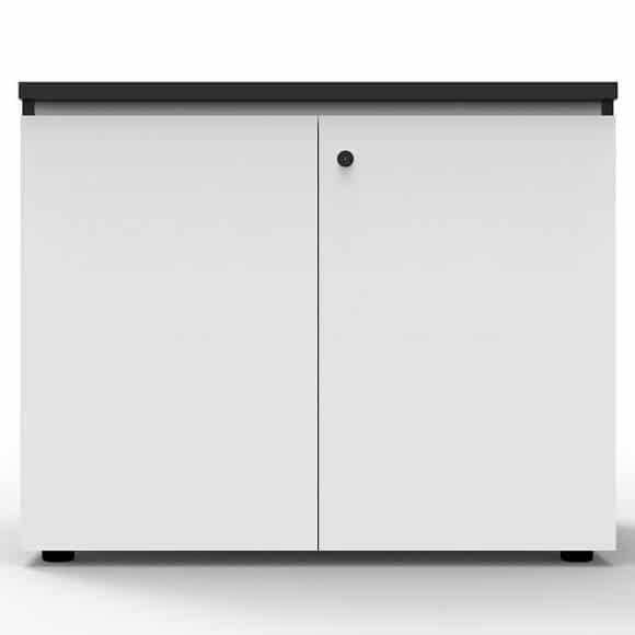 Elite Hinged Door Credenza, Natural White, 900mm w x 600mm d x 730mm h