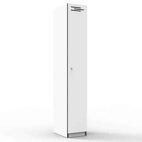 Elite Melamine Single Door Locker, Natural White