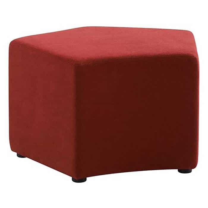 Fun Shape Ottoman, Red