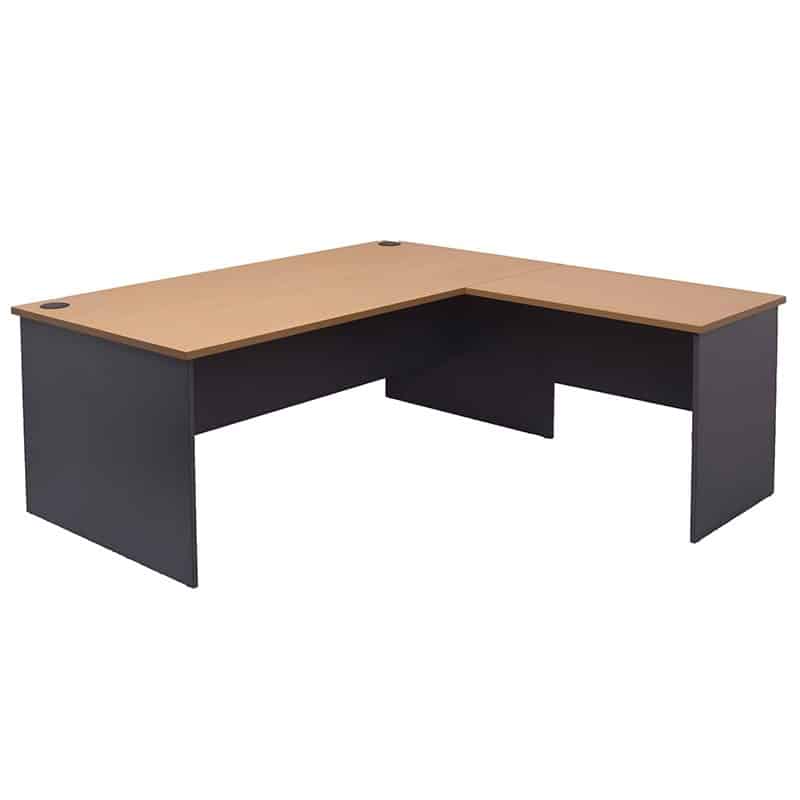 Function Attached Return Beech Or, Right Hand Desk Return