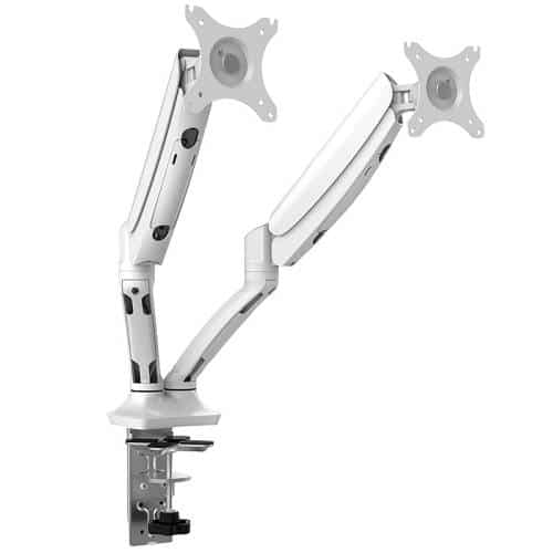 Palmer Dual Monitor Arm, White