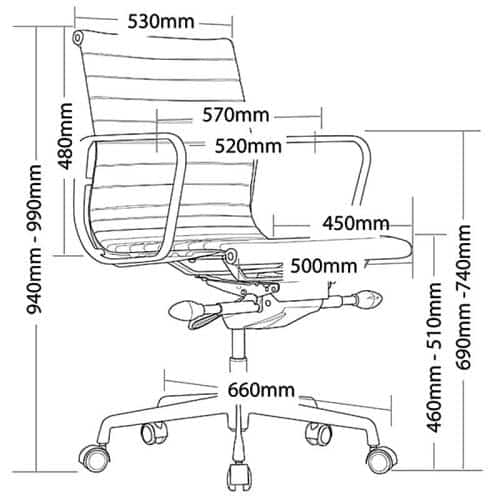 Peni Chair, Dimension