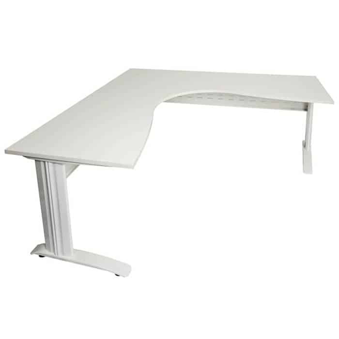 White L Shaped Desk