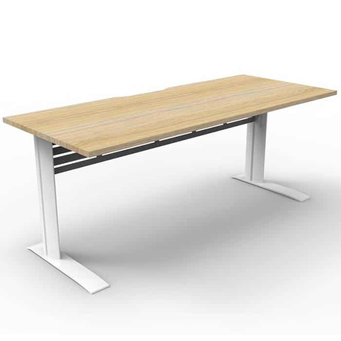 Space System Deluxe Desk, Natural Oak Desk Top