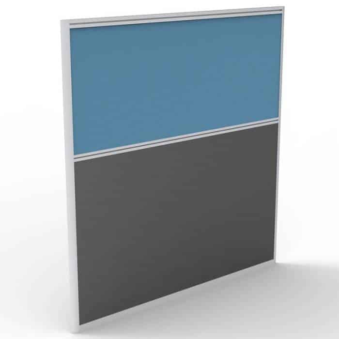 Space System Screen Divider Panel, Blue Fabric Colour, 1250mm h