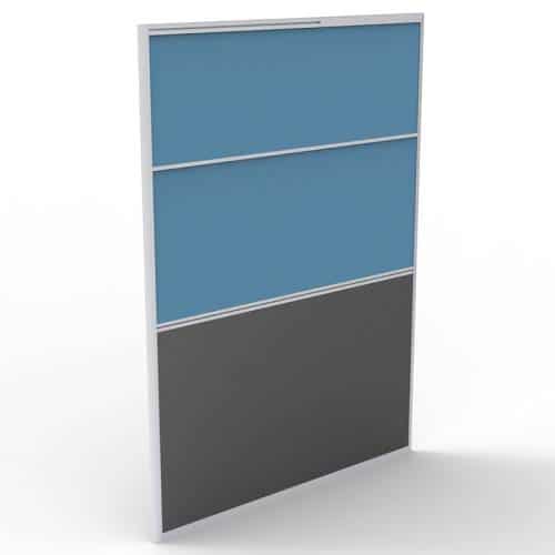 Space System Screen Divider Panel, Blue Fabric Colour, 1650mm h