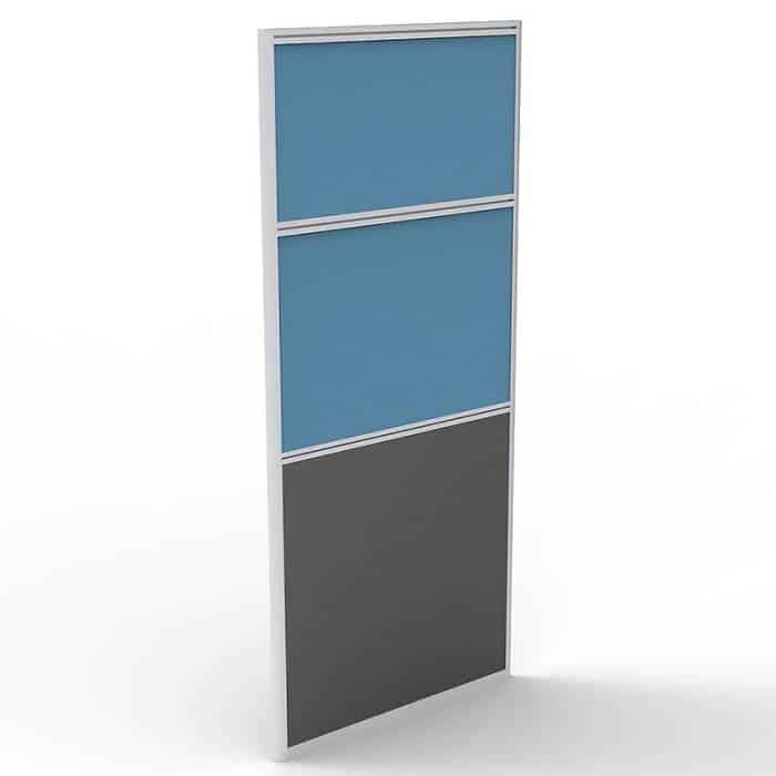 Space System Screen Divider Panel, Blue Fabric Colour, 1650mm h x 750mm w