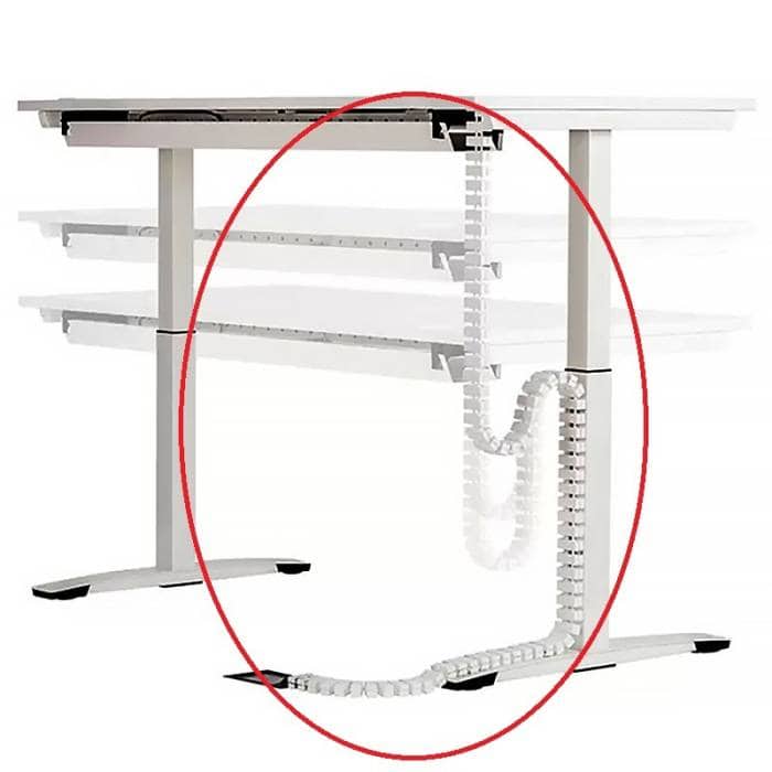 Floor to desk cable management | computer desk with cable management