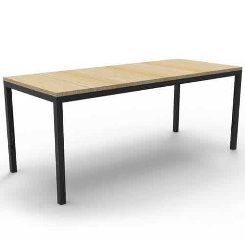 Oak Steel Table
