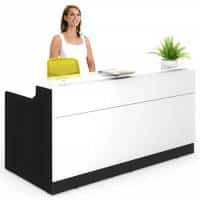 White reception counter