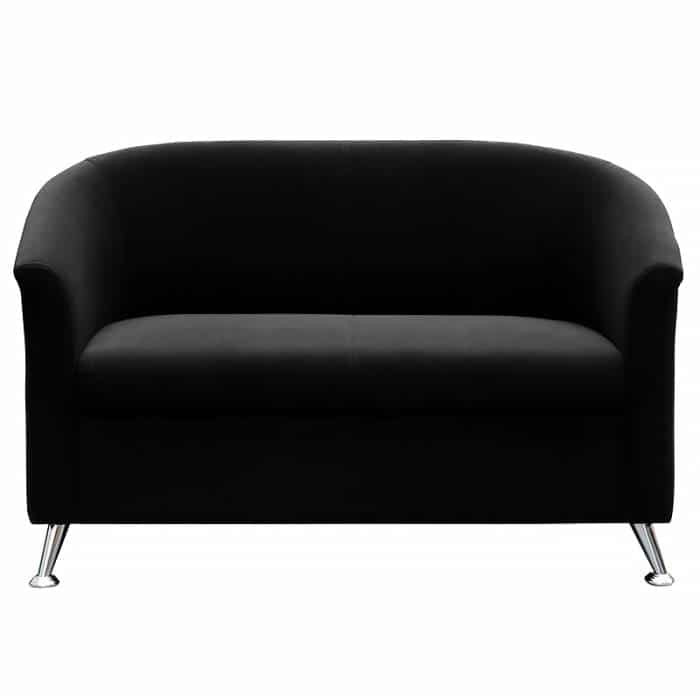 Black 2 seat sofa