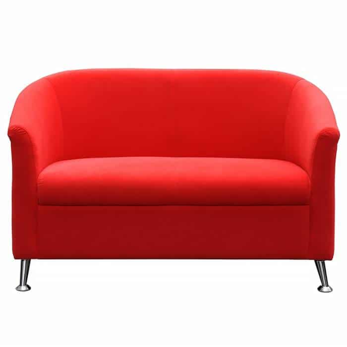 Red office sofa