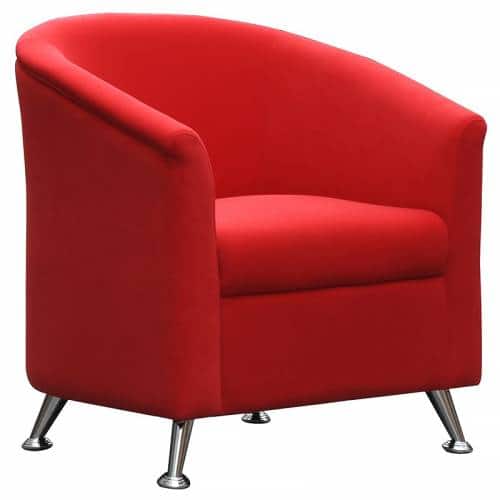 Red tub chair