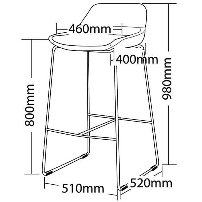 Bar stool sizes