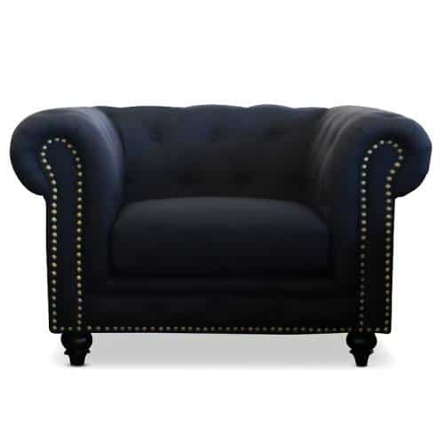 Black Chesterfield Chair