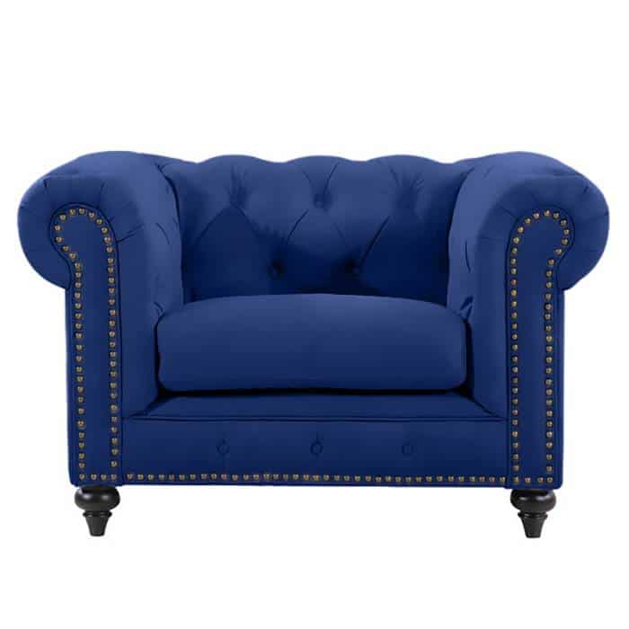 Blue Chesterfield Chair