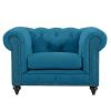 Turquoise Chesterfield Chair