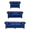 Blue Chesterfield Suite