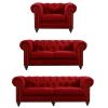 Red Chesterfield Suite